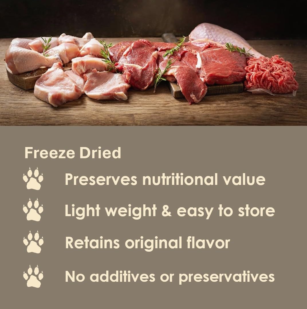 MVPChews | Single Ingredient Beef Liver Dog Treats 3.5oz | Freeze Dried Raw | Premium Quality High Protein Training Treats | No Additives | No Fillers | No Grain | Gluten Free
