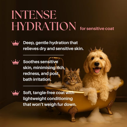 Barkin & Meowson MedExpert Hypoallergenic Intensive Hydration Conditioner 350ml / 11.83 fl.oz  for Sensitive Skin, Dogs and Cats - Fragrance Free