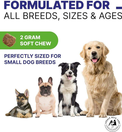 Probiotics for Dogs Soft Chews, 120 Count – Complete Gut Care for Digestive & Immune Support | Probiotics for Digestive Health | Pet Probiotics 9 oz Jar - Probiotic for Dogs