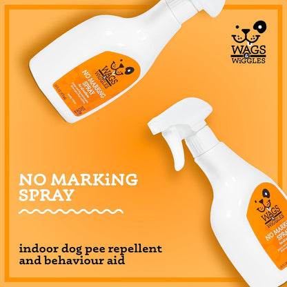Wags & Wiggles No Marking Deterrent Training Spray for Dogs - Indoor Dog Pee Repellent & Behavior Aid, Anti Pee & Urine Deterrent, No More Marking, Ideal for Potty Training, 16 Fl Oz - 2 Pack