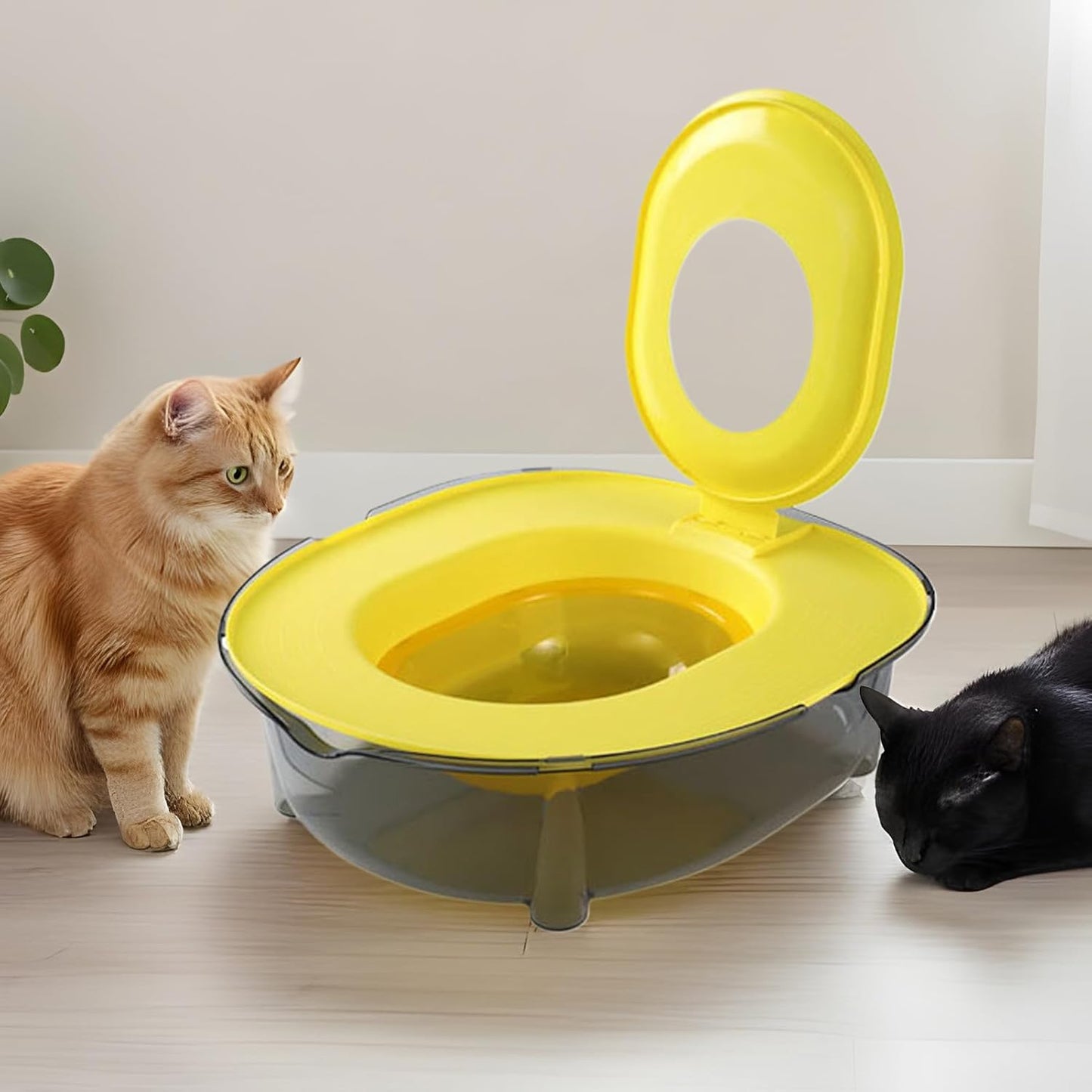 Cat Box for Indoor Cats – Anti-Splash Odor Control Semi-Closed – Waterproof Pet Toilet Tray, for Outdoor Indoor Home Apartment Small and Medium Pets