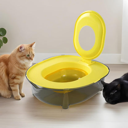 Cat Box for Indoor Cats – Anti-Splash Odor Control Semi-Closed – Waterproof Pet Toilet Tray, for Outdoor Indoor Home Apartment Small and Medium Pets