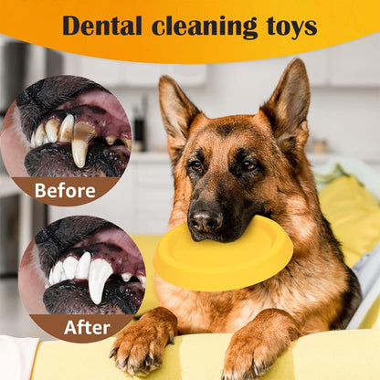 Dog Flying Disc Toy,9 Inch Indestructible Flying Disc for Throwing and Training Dog Frisbee Outdoor Play,Durable Water Pool Float Dog Toys Safe on Teeth,EVA Material for for Medium Large Dogs