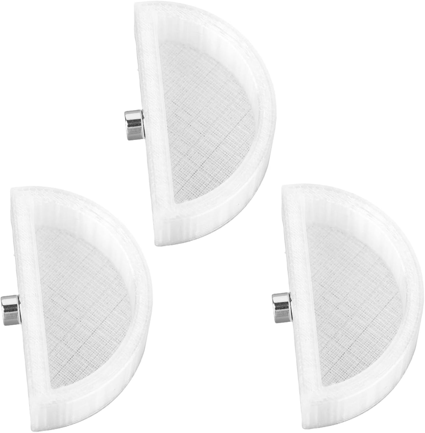 3pcs Jumping Spider Water Bowl with Magnetic, Leak-Proof Jumping Spider Food Feeding Dispenser Dish Enclosure Decor Accessories for Tarantula Mantis Small Reptiles and Pets (Half Round)