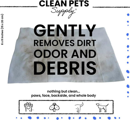 Unscented Pet Cleaning Wipes 80 Count No frangrance, Grooming Wipes for Dogs and Cats