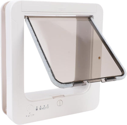 Yoidesu Smart Electronic Pet Door, Automatic Pet Door, Battery Powered Electronic Sensor Pet Door, Easy Installation & Space - Saving Design, Pet Operated, Quiet Operation