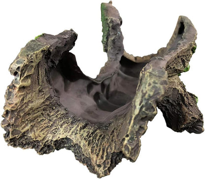 SLOCME Aquarium Wood Ornament Fish Tank Trunk Decoration - Driftwood Decor with Cave for Fish and Shrimp to Swim Through Or Hide Out