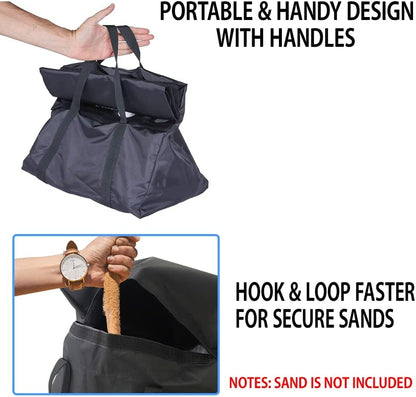 Japard 2 Pack Dog Agility Equipment, Tunnel Sandbags, Hold One End, Holding Bags Only, Training Tool, Outdoor Indoor