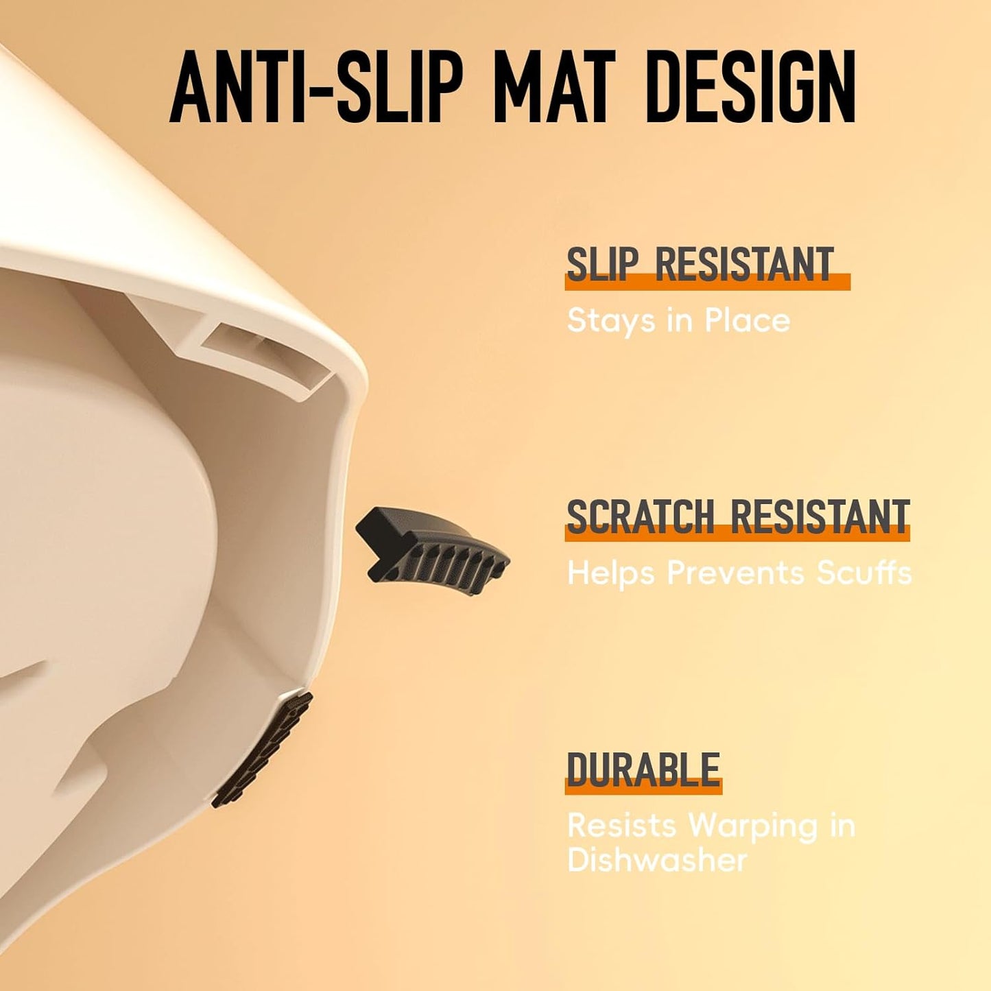 Slow Feeder Dog Bowl for Large Dogs - Non-Slip Durable Interactive Puzzle Bowl, Easy CleanDesign to Prevent Bloat & Overeating, 100% BPA Free (Yellow)