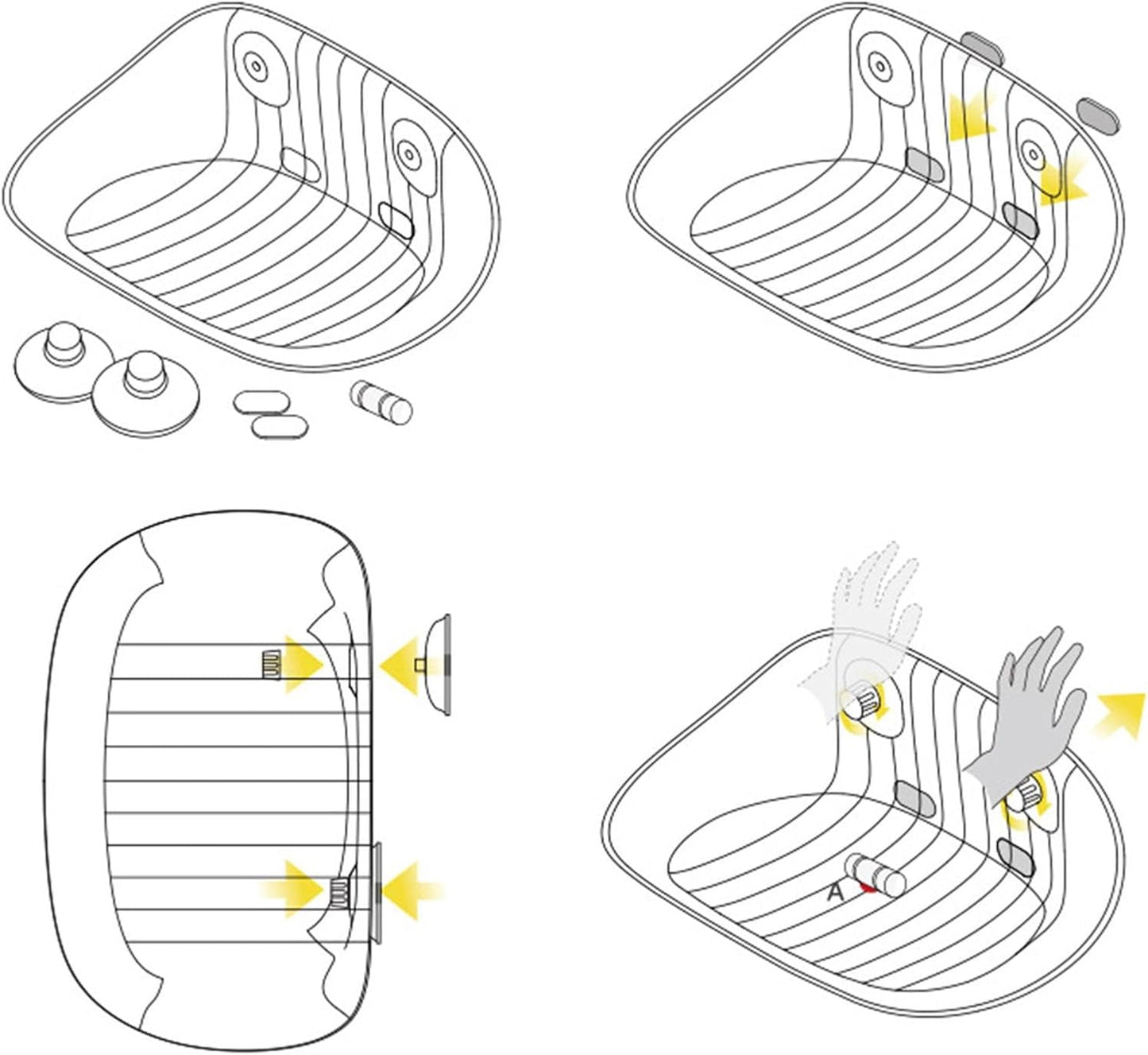 Cat Wall Shelf Furniture for Sleeping - Transparent Hammock Bed with Suction Cups, Spatial Rescue of Pet Lounger | Raised Cat Rest for Climbing and Playing | Floating Furniture