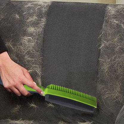 Rubber Pet Hair Removal Brush for Couch Clothes Dog Cat Pet Hair Carpet, Also Used as Dog Cat Bath Brush with Massage Effect