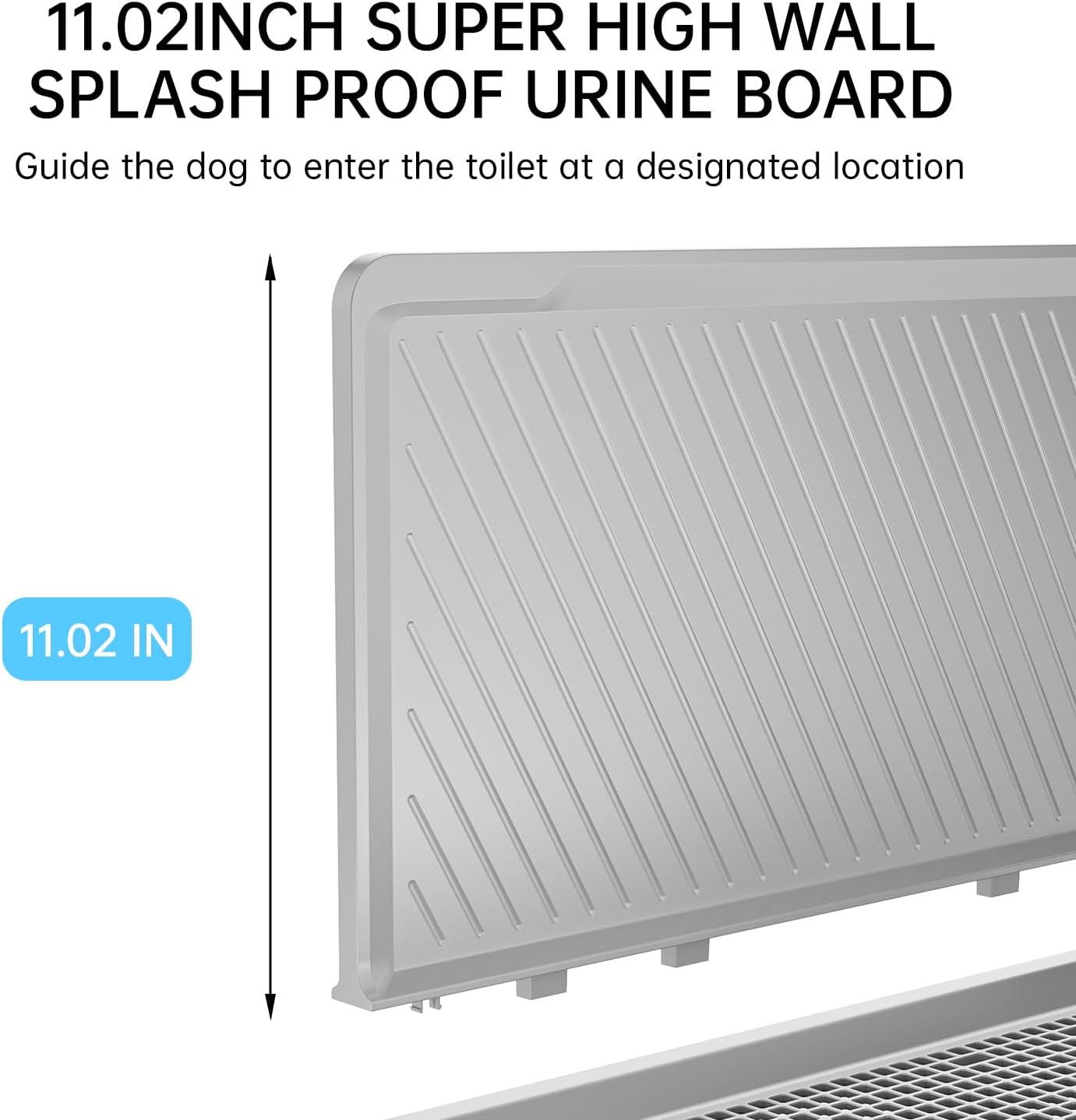 Indoor Dog Potty Tray with High Wall,25.59"X19.69" Pee Pad Holder,Dogs Litter Box,Mesh Training Toilet for Puppy and Small Size Dog,Housebreaking Supplies, Pet Products (Blue)