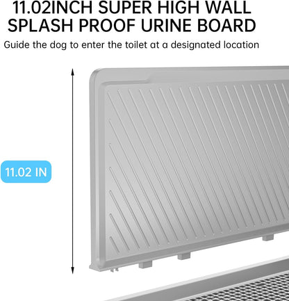 Indoor Dog Potty Tray with High Wall,25.59"X19.69" Pee Pad Holder,Dogs Litter Box,Mesh Training Toilet for Puppy and Small Size Dog,Housebreaking Supplies, Pet Products (Blue)