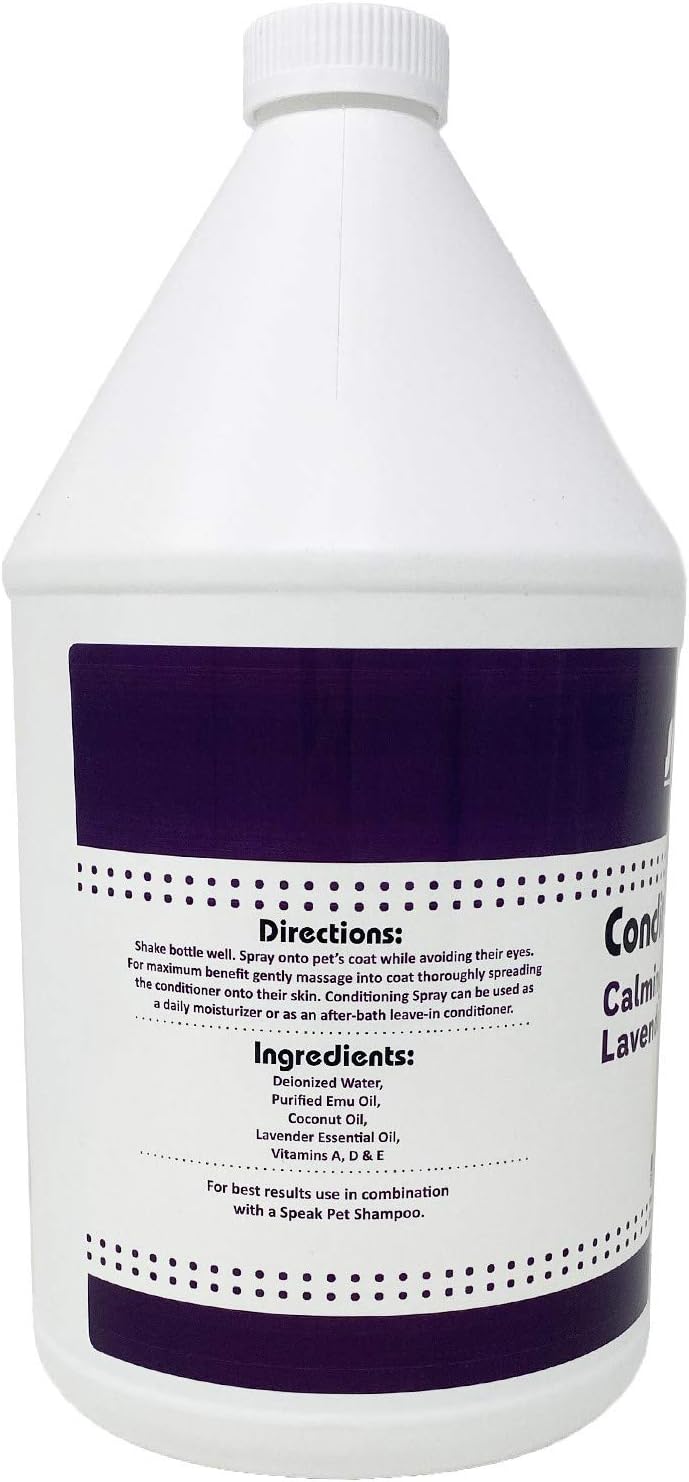 Dog Natural Leave-in Conditioning Spray Refill, Calming Lavender, 1 Gallon