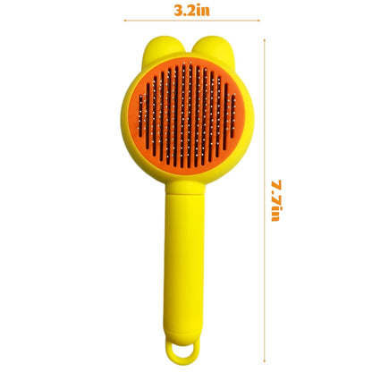 Flea Lice Comb,Flea Comb for Cats Dogs,Cat Brushes for Indoor Cats,Cat Hair Brush that Comes Off with One Click