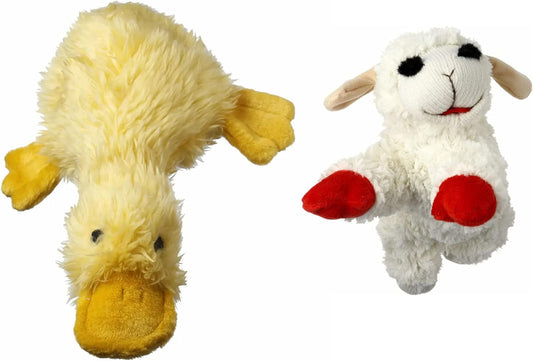 HDP Yellow Duckworth Duck and White Lambchop Large Color:Duckworth and Lambchop Size:Set