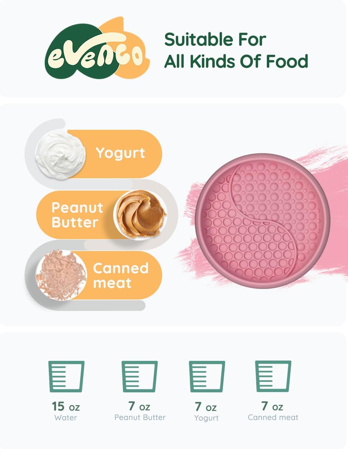 Slow Feeder Bowl Bundle: Pink Frozen Lick Mat (8.0" x 1.4") + Mint Green Starry Sky Feeder (5.3" x 3.7"), Freeze-Friendly Lick Bowl with Suction Cups for Enrichment and Anxiety Relief