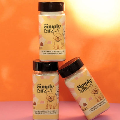 Simply Life Pets Kefir Powder Probiotic for Dogs & Cats, Freeze-Dried – Natural Digestive & Immune Support (1oz)