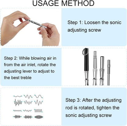 Ultrasonic Dog Whistles - Ultra-Wide Frequency for All Dog Breeds, Professional Silent Recall Training Whistle