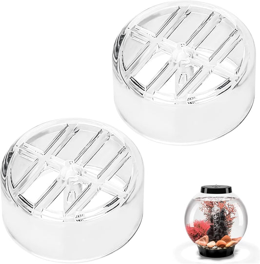 Bubble Tube Guard for biOrb, Acrylic Cover for Aquariums Bubble Tube, Transparent Bubble Accessories for biOrb Aquarium Fish Tanks, Keeps Objects, Fish, Snails, Shrimp Out of Filter, 2PCS
