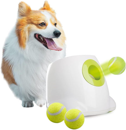 ALL FOR PAWS Automatic Ball Launcher for Dogs Interactive Puppy Pet Ball Indoor Thrower Fetch Machine, 3 Balls Included (2 inch) for Small to Medium Dogs