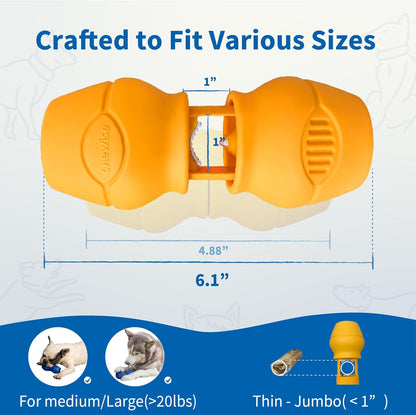 Chewise Bully Stick Holder, Improved Bully Sticks Holder, Ultimate Secure Heavy Duty, BPA-Free Safety Device to Prevent Choking, Fits Various Bully Sticks and Dog Sizes