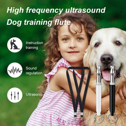 Ultrasonic Dog Whistles - Ultra-Wide Frequency for All Dog Breeds, Professional Silent Recall Training Whistle