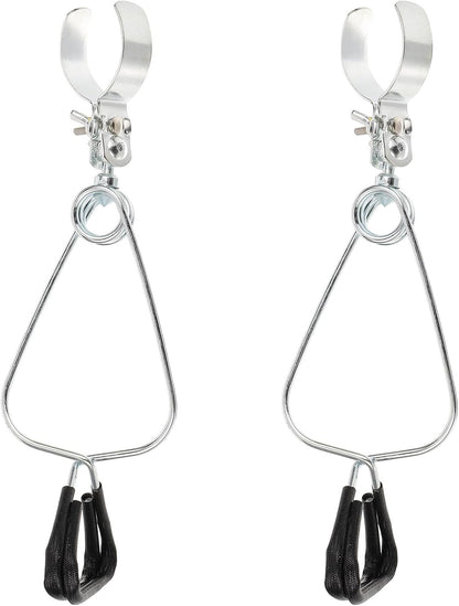 2Pcs Adjustable Clamp Lamp Holders Heat Lamp Bracket Flexible Dome Clamps for Reptile Habitat Lighting Fixtures