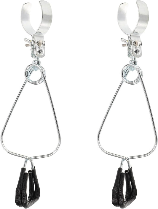 2Pcs Adjustable Clamp Lamp Holders Heat Lamp Bracket Flexible Dome Clamps for Reptile Habitat Lighting Fixtures