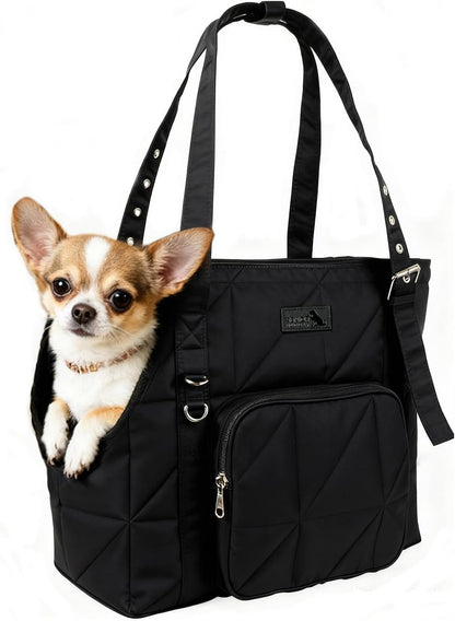 Dog Carriers for Small Dogs Pet Carrier Purse for Puppy and Cats Up to 10 lbs Stylish Tote Bag with Pockets Adjustable Shoulder Strap for Travel/Shopping