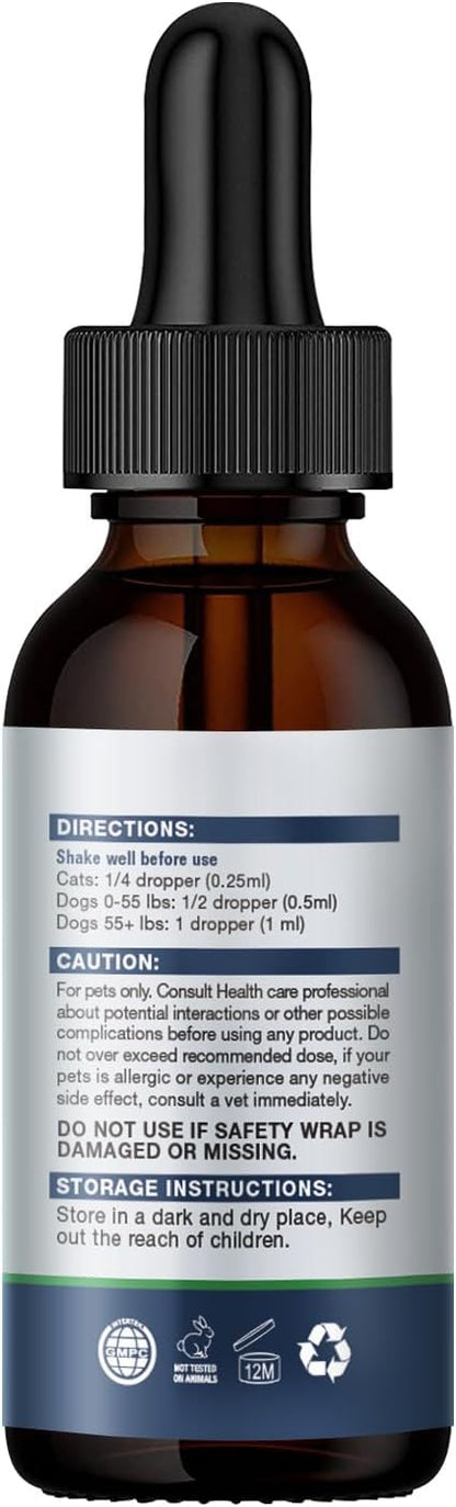 Hemp Oil for Dogs High Potency Pet Herbal Supplement for Hip and Joint