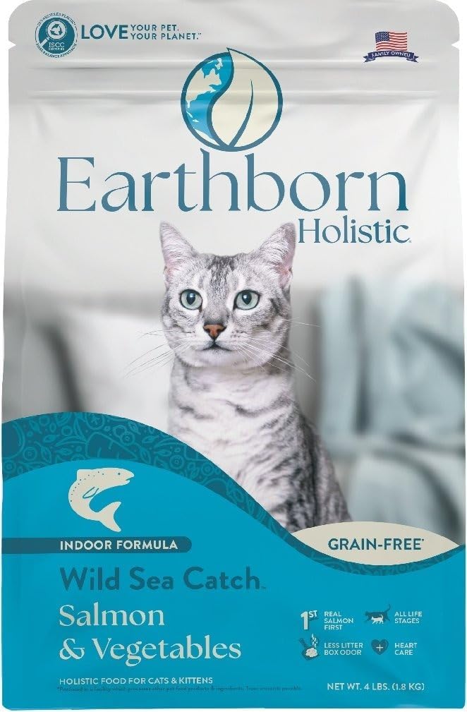 Earthborn Holistic Wild Sea Catch - Grain Free Dry Cat Food (4 Pounds)