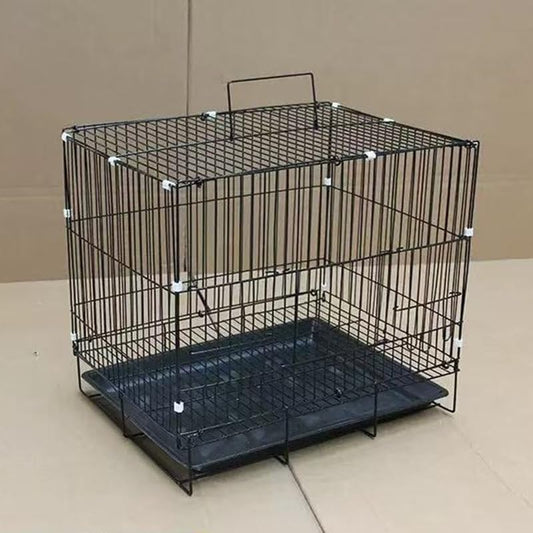 Dog Crate for Little Dogs, Escape-Proof Wire Kennel with Handle & Removable Tray, Reinforced Wise Frame, Easy to Clean