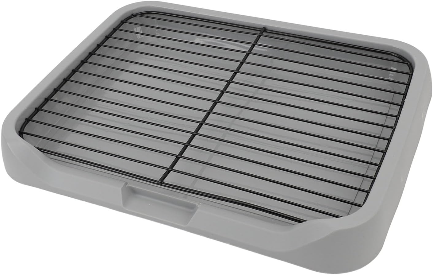 Dog Training Toilet, Puppy Potty Training Tray with Removable Mesh Design, Stable Structure Prevent Tipping for Small Medium Dogs, Indoor Dog Litter Box with Shovel and Net Frame