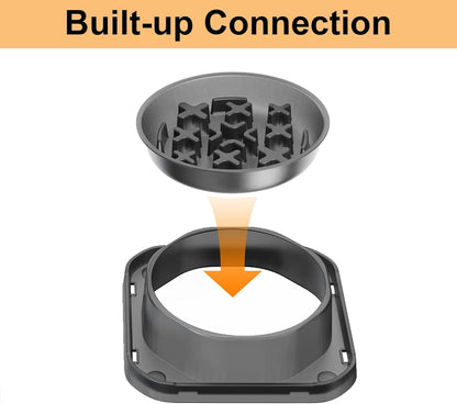 Slow Feeder Dog Bowls for Small Breed, Anti-Slip Puzzle Feeder Bowl to Slow Down Eating for Dogs, 1 Cup Maze Pet Food Feeding Bowl, Bloat Stop Preventing Puppy Dish - Starry Gray