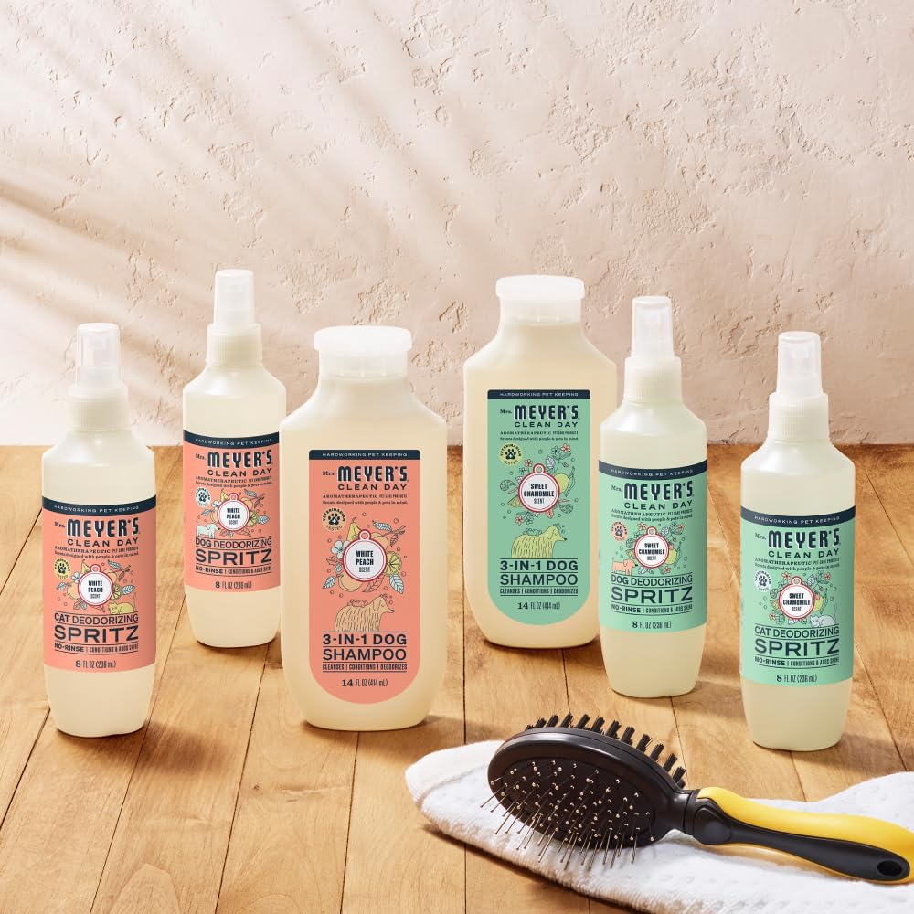 MRS. MEYER'S Clean Day Cat Deodorizing Spray, White Peach Scent, 8oz