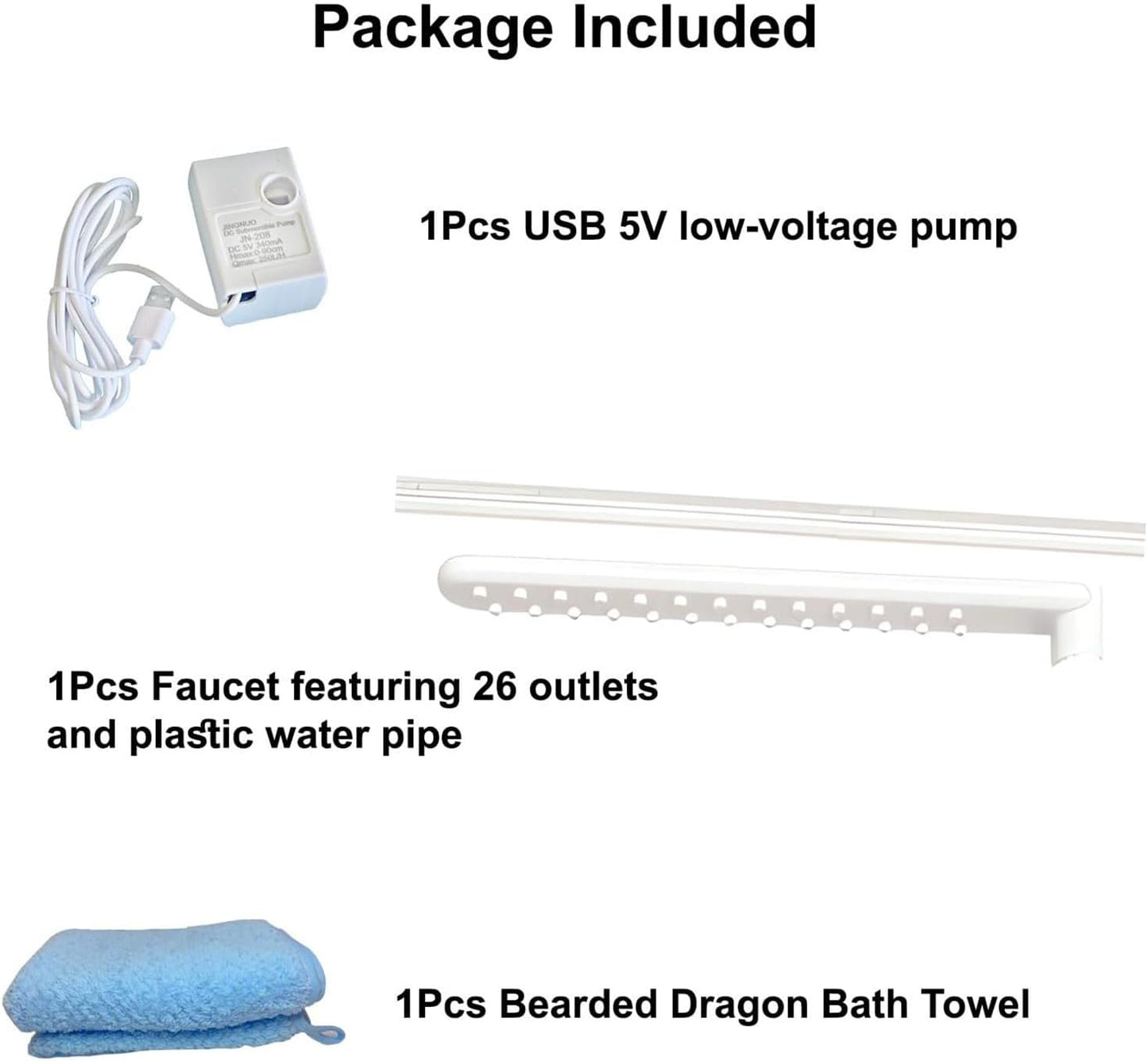 Bath Dragon Bearded, Dragon Beard Shower - Bearded Dragons Shower Cleaning Tools | Pet Supplies, Electric Shower 360 Rotation for Small Animals