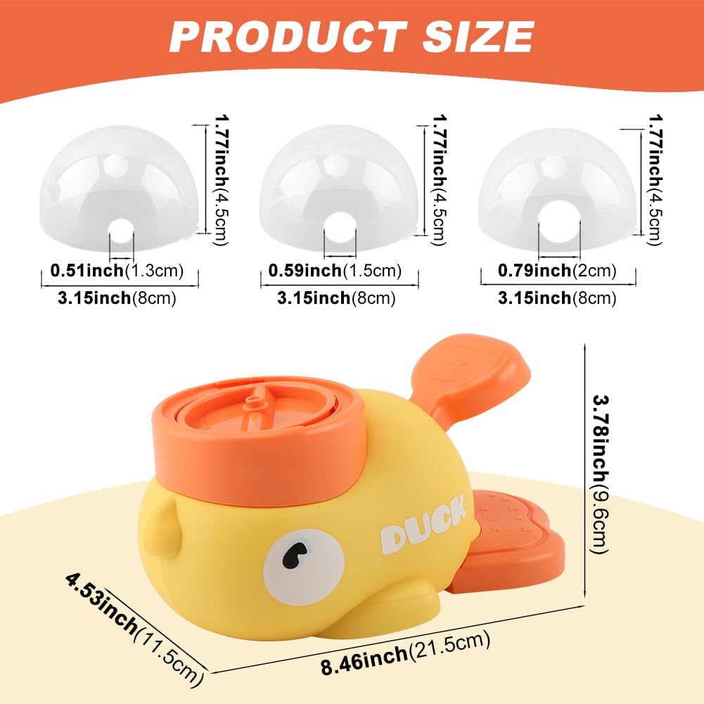 Interactive Treat Dispenser Toy for Dogs & Cats Duck-Shaped - Slow Feeder Food Puzzle with Adjustable Dispenser, IQ Training & Exercise Toy for Small/Medium Pets