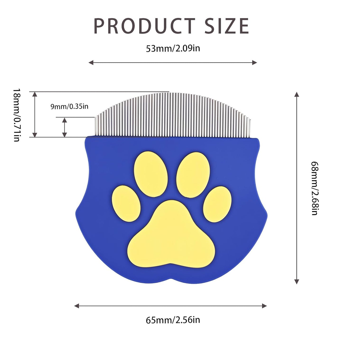 Pet Eye Comb, Gentle Round Head Stainless Steel Tool for Grooming Around Eyes, Cleans Away Debris for Cats and Dogs, Portable for Daily Care