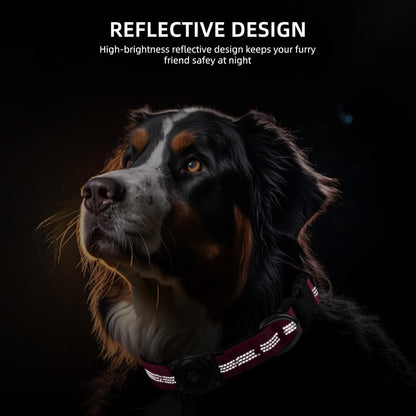 Reflective Air Tag Dog Collar - 100% Waterproof Dog Collar AirTag Holder | Extra-Durable, Soft Padded AirTag Dog Collars for Small Medium Large Dogs
