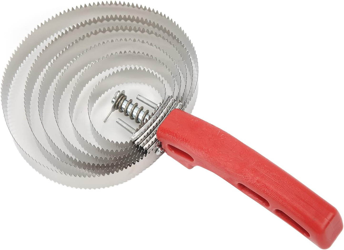 Curry Comb, Reversible Stainless Steel Curry Comb with Soft Touch Grip Curry Brush for Cow Sheep Dog Goat Horse Brush Supplies