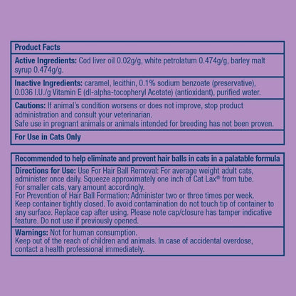CatLax for Hairball Elimination and Prevention in Cats, 2 oz