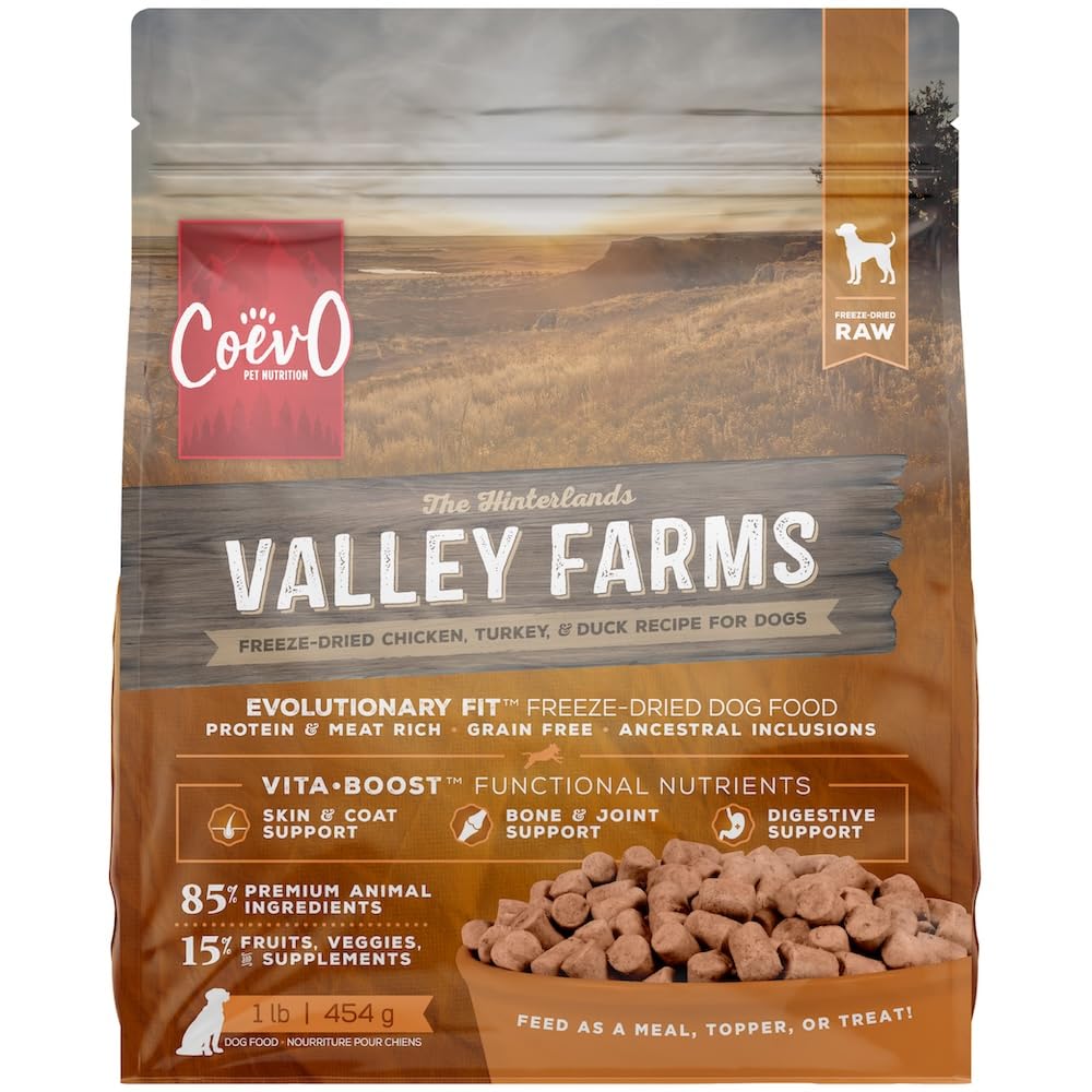 Coevo Valley Farms Full Freeze Dried Dog Food, 454 GR
