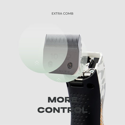 Professional A5#50 Detachable Clipper Blade – 0.2mm (1/125”) – Powder Metallurgy + Titanium-Ceramic, Low-Heat High-Precision – Fits Wahl, Andis, Oster, Heiniger A5 Clippers