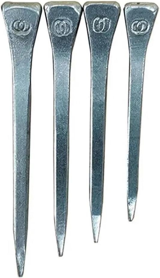 Horseshoe Nails 100Pcs Durable Horseshoe Nails Steel Harness Repair Horse Shoe Hoof Equestrian Sports Equipment for Securing Firmly(100Pcs E6 54mm)