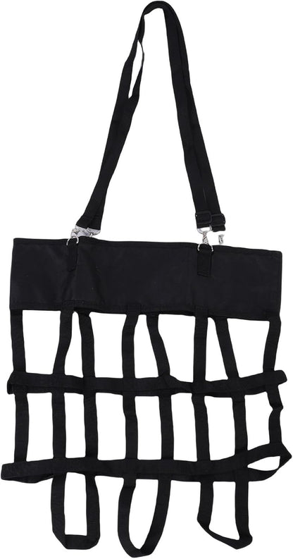 Pssopp Horse Stall Box Fan Holder, Stall & Muck Supplies Strength Safe Hanging Fan Bag for Horse Stable Riding Arenas Ranch Box Holder, Adjustable High Hanging Web