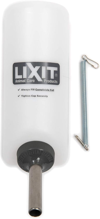 Lixit Wide Mouth Water Bottles for Large and Small Dogs (32oz Large Dog, White)