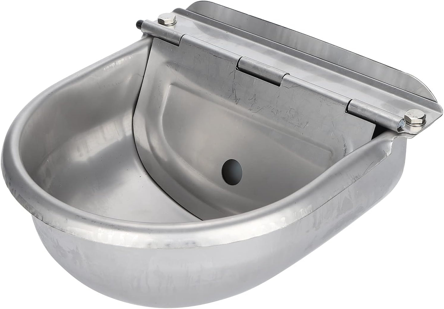 Acouto Automatic Water Bowl Horses Stainless Water Trough Bowl Automatic Drinking Horses Goats Sheep Cattle Livestock Waterer & Watering Equipment