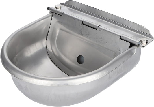 Acouto Automatic Water Bowl Horses Stainless Water Trough Bowl Automatic Drinking Horses Goats Sheep Cattle Livestock Waterer & Watering Equipment