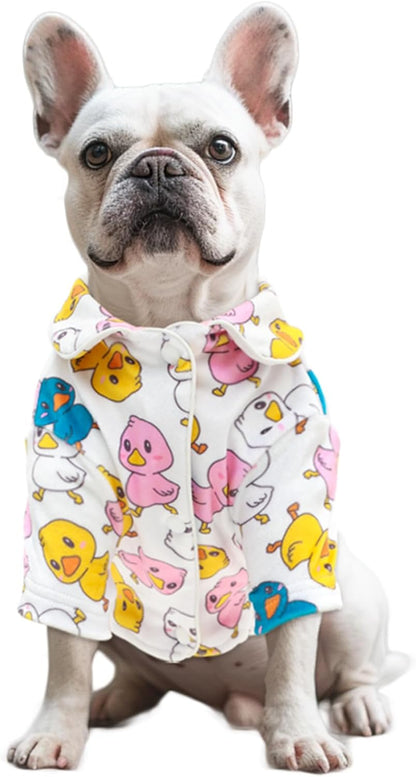 CuteBone Two-Leg Velvet Pet Pajamas Girl Dog Clothes - Soft, Cozy, and Stretchy Boy Pjs for Small, Medium Dogs and Cats Winter Sleepwear Apparel LTP21XL